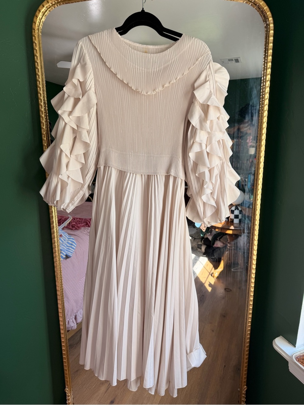 Oh so modest cream dress